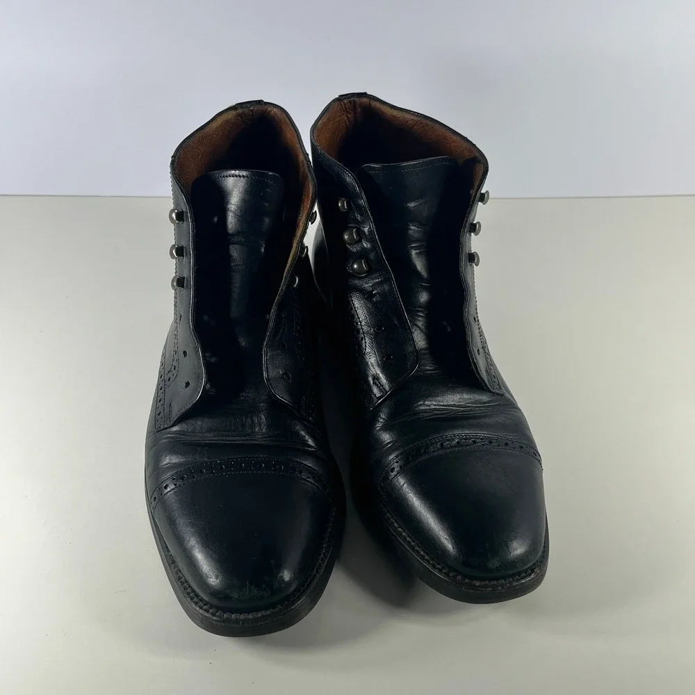 Cole Haan‎ Chukka Boots Mens Size 8M Black Leather Ankle Lace Up Casual 4595